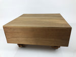 Japanese Wooden Go Board Vtg Igo Game Table Goban Leg Heso 19X19 Grid GB105