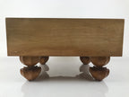 Japanese Wooden Go Board Vtg Igo Game Table Goban Leg Heso 19X19 Grid GB106
