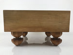 Japanese Wooden Go Board Vtg Igo Game Table Goban Leg Heso 19X19 Grid GB106