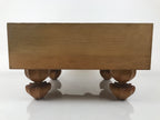 Japanese Wooden Go Board Vtg Igo Game Table Goban Leg Heso 19X19 Grid GB106