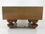 Japanese Wooden Go Board Vtg Igo Game Table Goban Leg Heso 19X19 Grid GB106