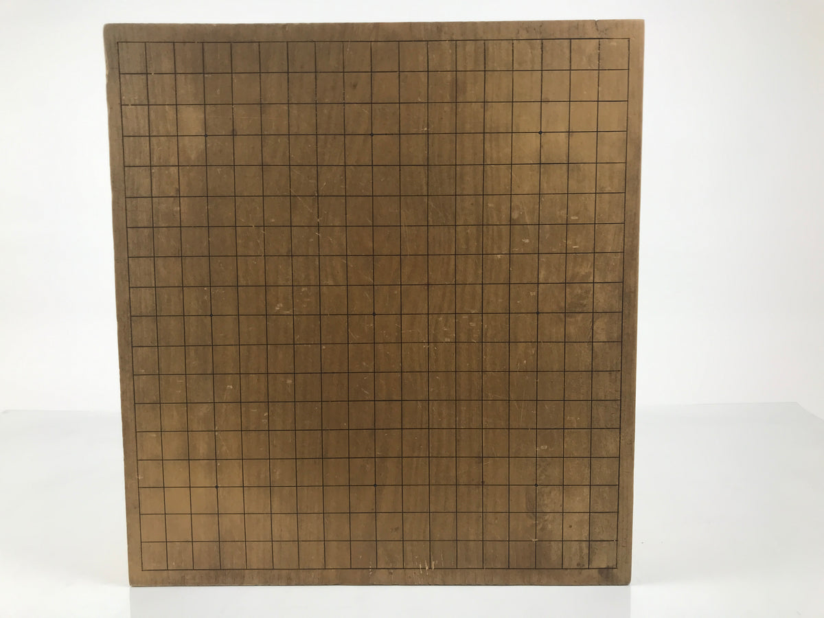Japanese Wooden Go Board Vtg Igo Game Table Goban Leg Heso 19X19 Grid GB106