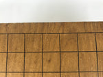 Japanese Wooden Go Board Vtg Igo Game Table Goban Leg Heso 19X19 Grid GB106