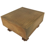 Japanese Wooden Go Board Vtg Igo Game Table Goban Leg Heso 19X19 Grid GB106