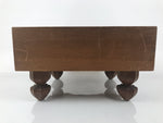 Japanese Wooden Go Board Vtg Igo Game Table Goban Leg Heso 19X19 Grid GB107