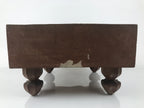 Japanese Wooden Go Board Vtg Igo Game Table Goban Leg Heso 19X19 Grid GB107
