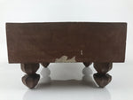 Japanese Wooden Go Board Vtg Igo Game Table Goban Leg Heso 19X19 Grid GB107