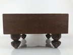 Japanese Wooden Go Board Vtg Igo Game Table Goban Leg Heso 19X19 Grid GB107