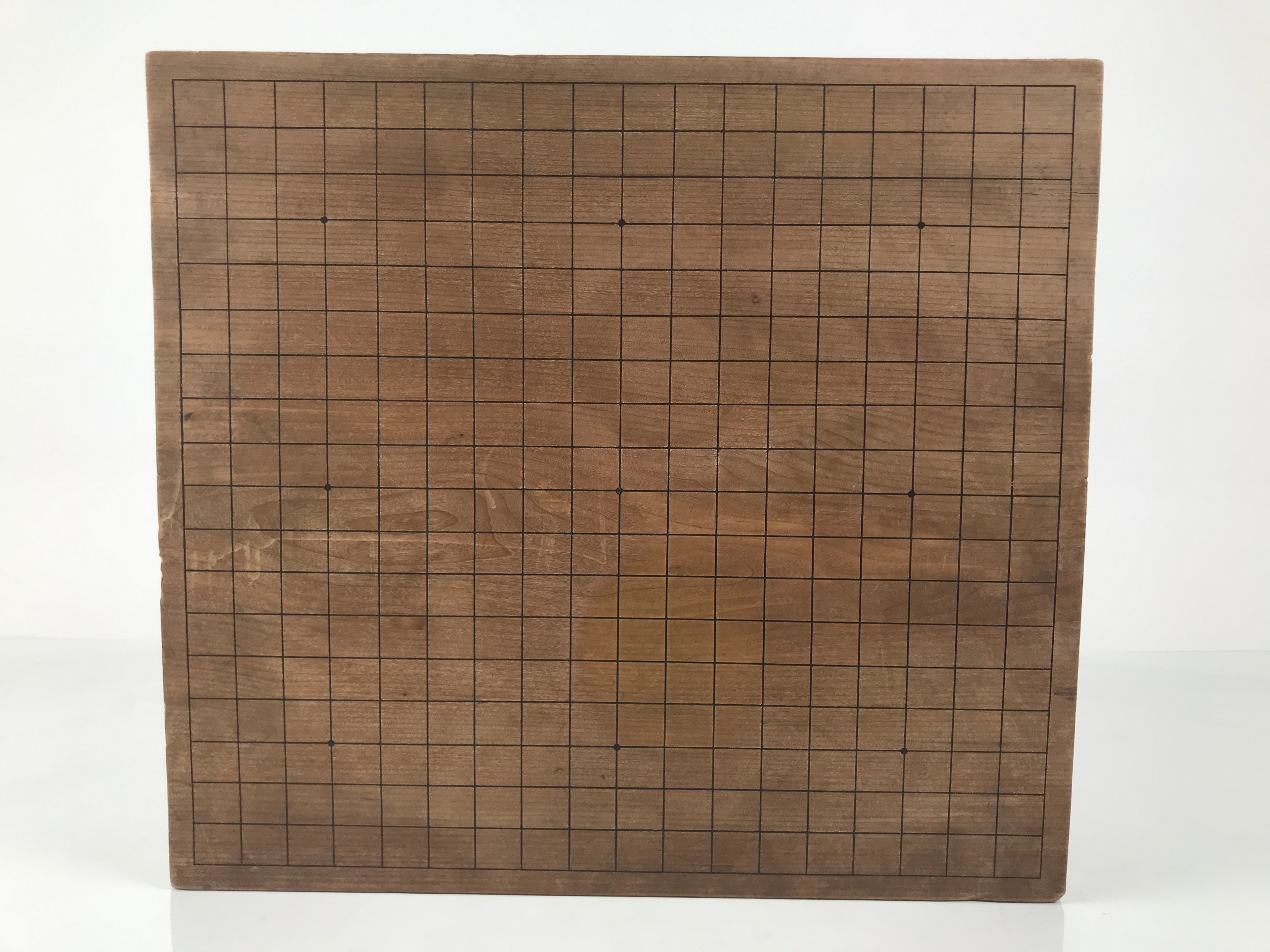 Japanese Wooden Go Board Vtg Igo Game Table Goban Leg Heso 19X19 Grid GB107