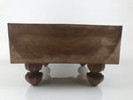 Japanese Wooden Go Board Vtg Igo Game Table Goban Leg Heso 19X19 Grid GB108