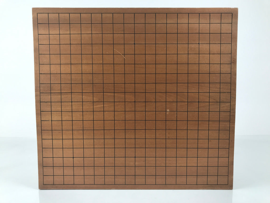 Japanese Wooden Go Board Vtg Igo Game Table Goban Leg Heso 19X19 Grid GB108