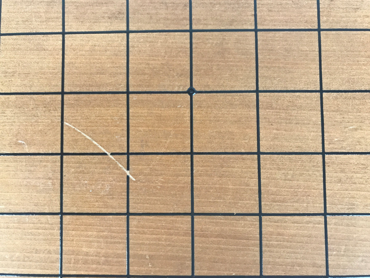 Japanese Wooden Go Board Vtg Igo Game Table Goban Leg Heso 19X19 Grid GB108