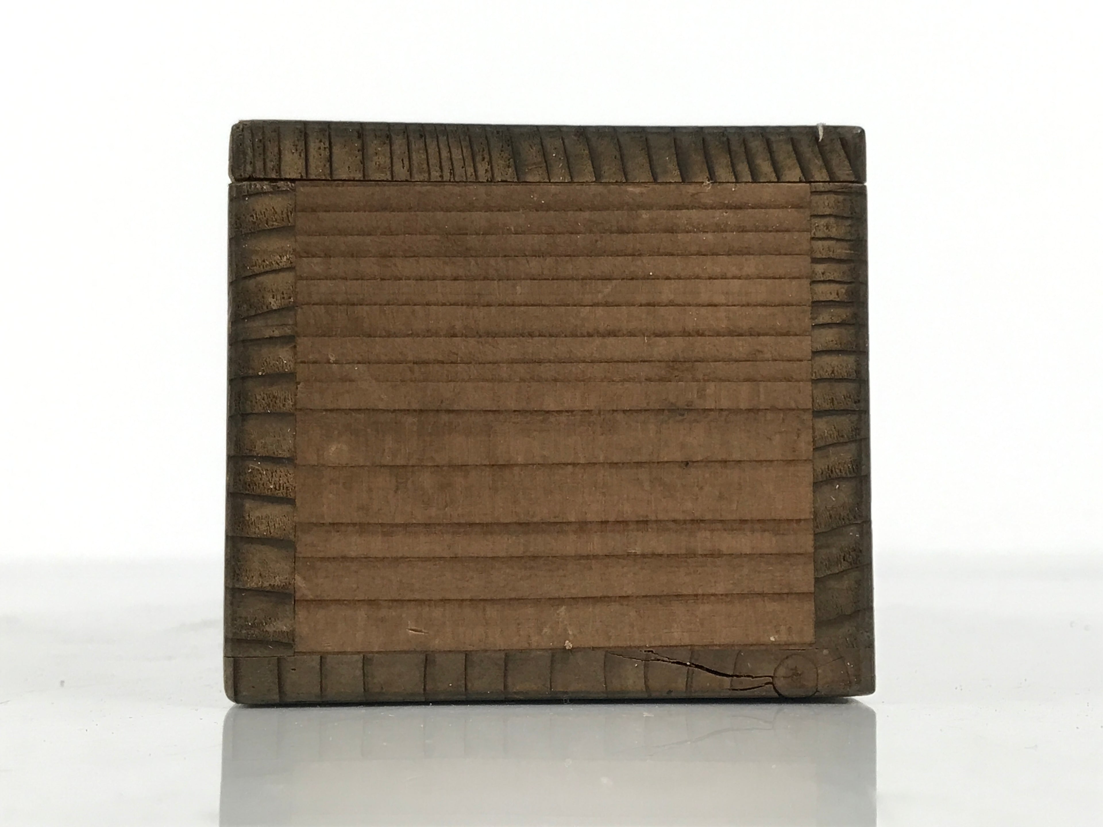 Japanese Wooden Hanging Scroll Box Vtg Kakejiku Hako Inside Length 27cm SB350