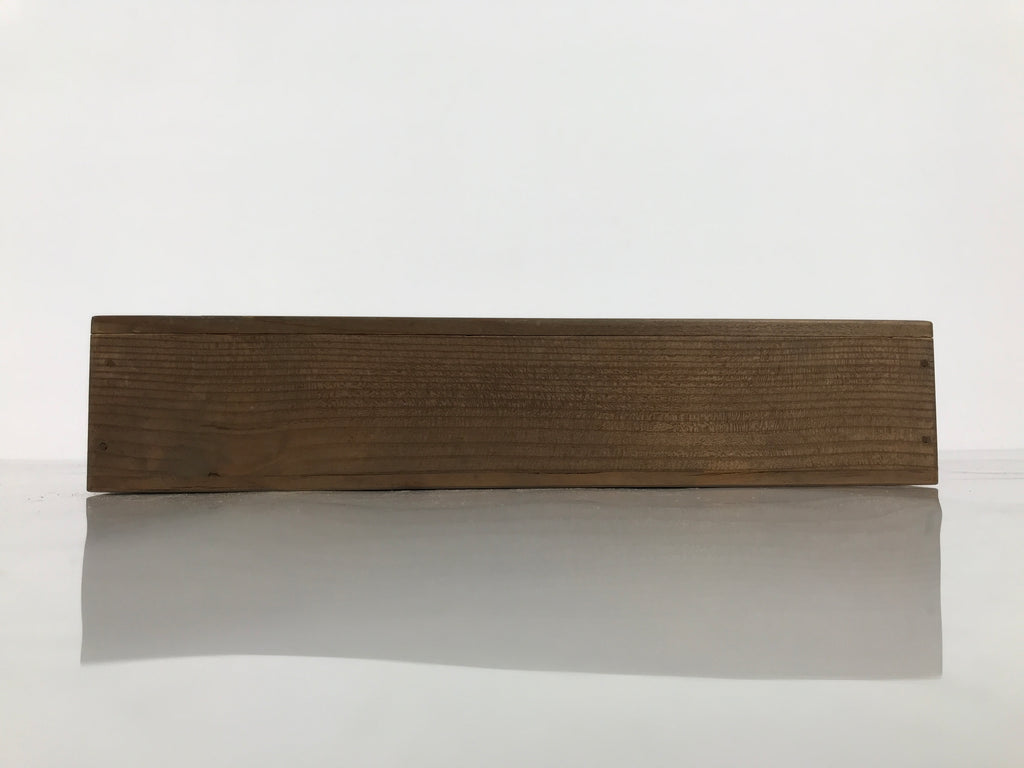 Japanese Wooden Hanging Scroll Box Vtg Kakejiku Hako Inside Length 27cm SB350
