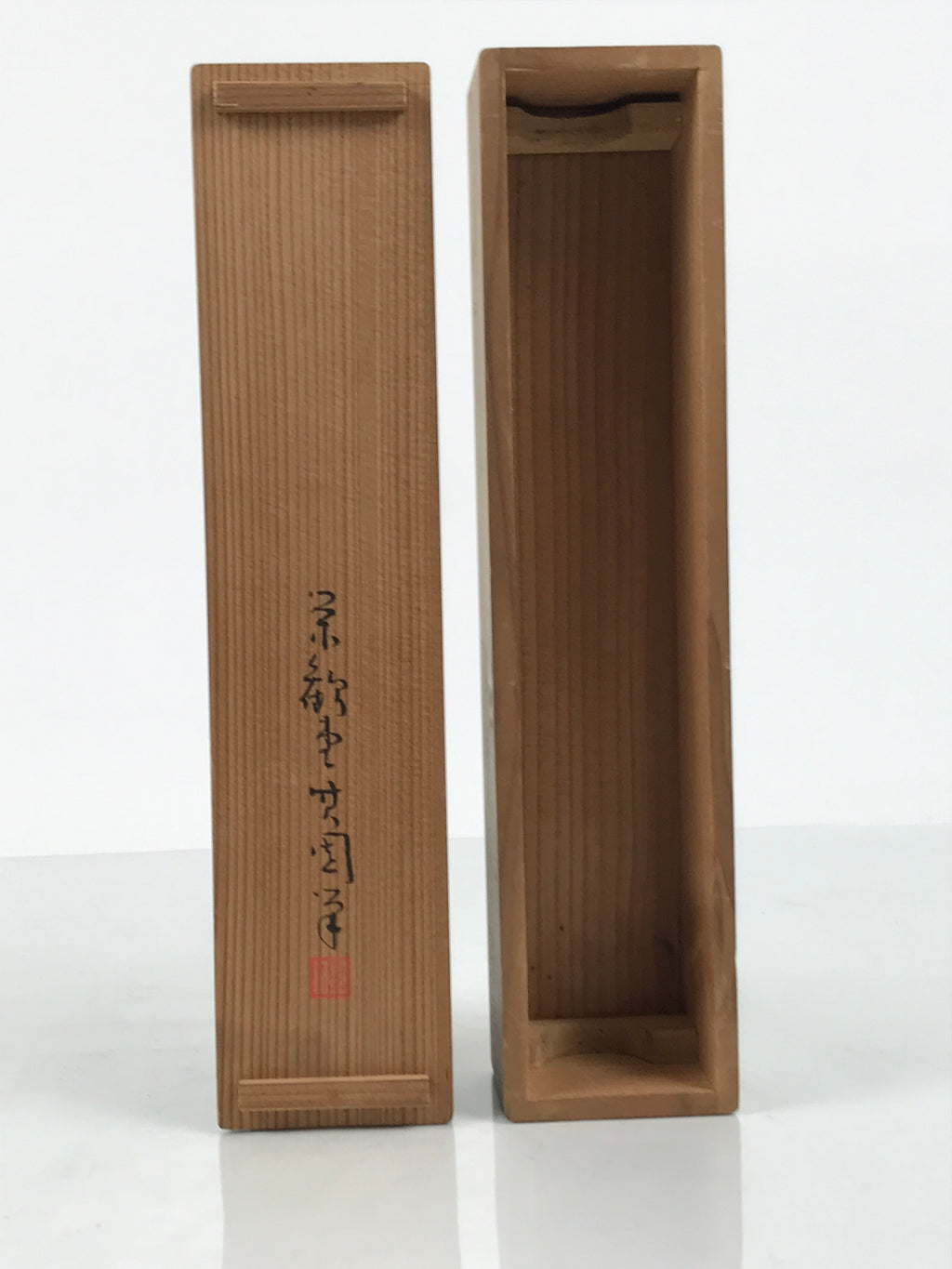 Japanese Wooden Hanging Scroll Box Vtg Kakejiku Hako Inside Length 27cm SB350