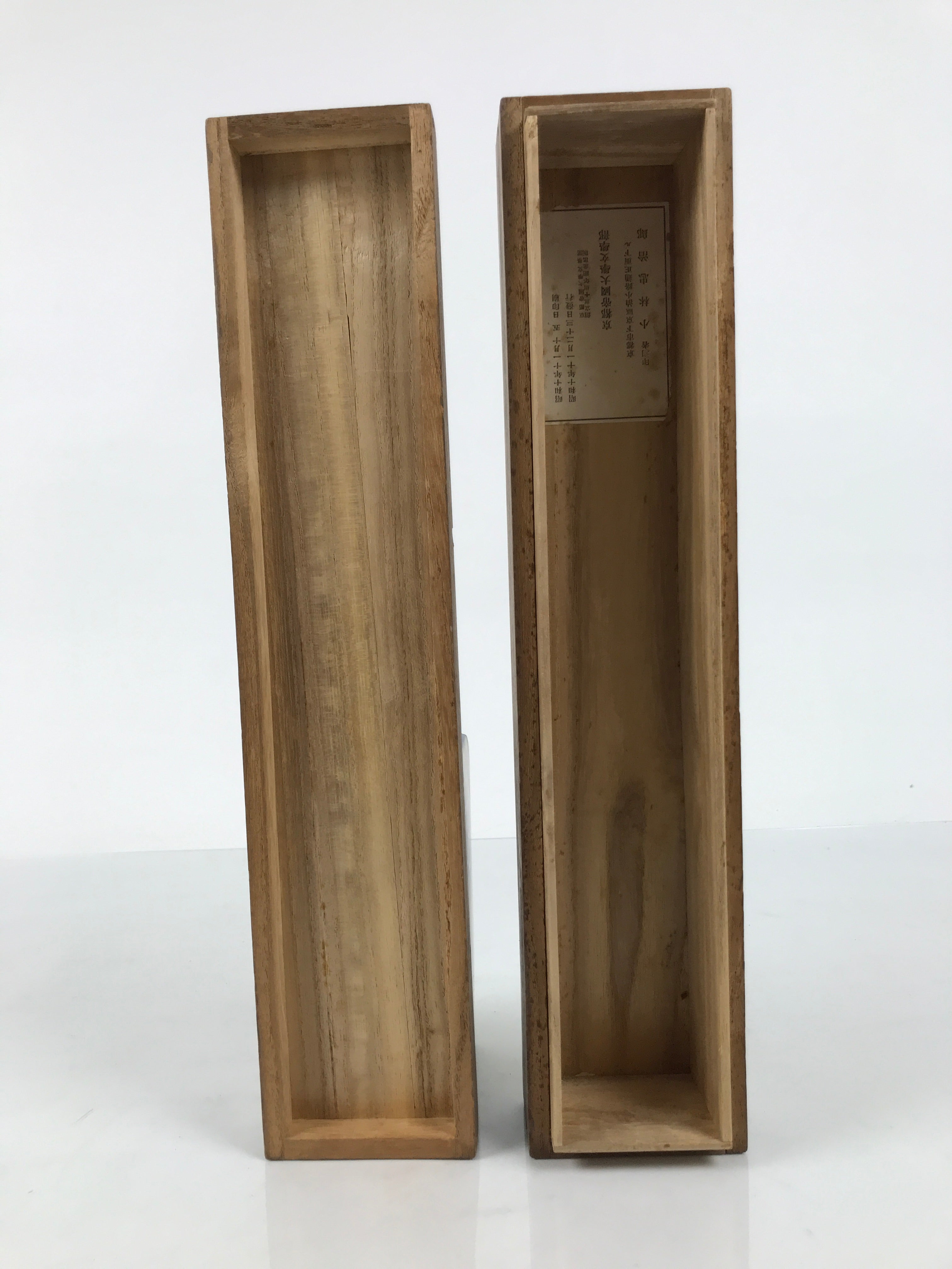 Japanese Wooden Hanging Scroll Box Vtg Kakejiku Hako Inside Length 31.5cm SB346