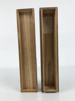Japanese Wooden Hanging Scroll Box Vtg Kakejiku Hako Inside Length 31.5cm SB346