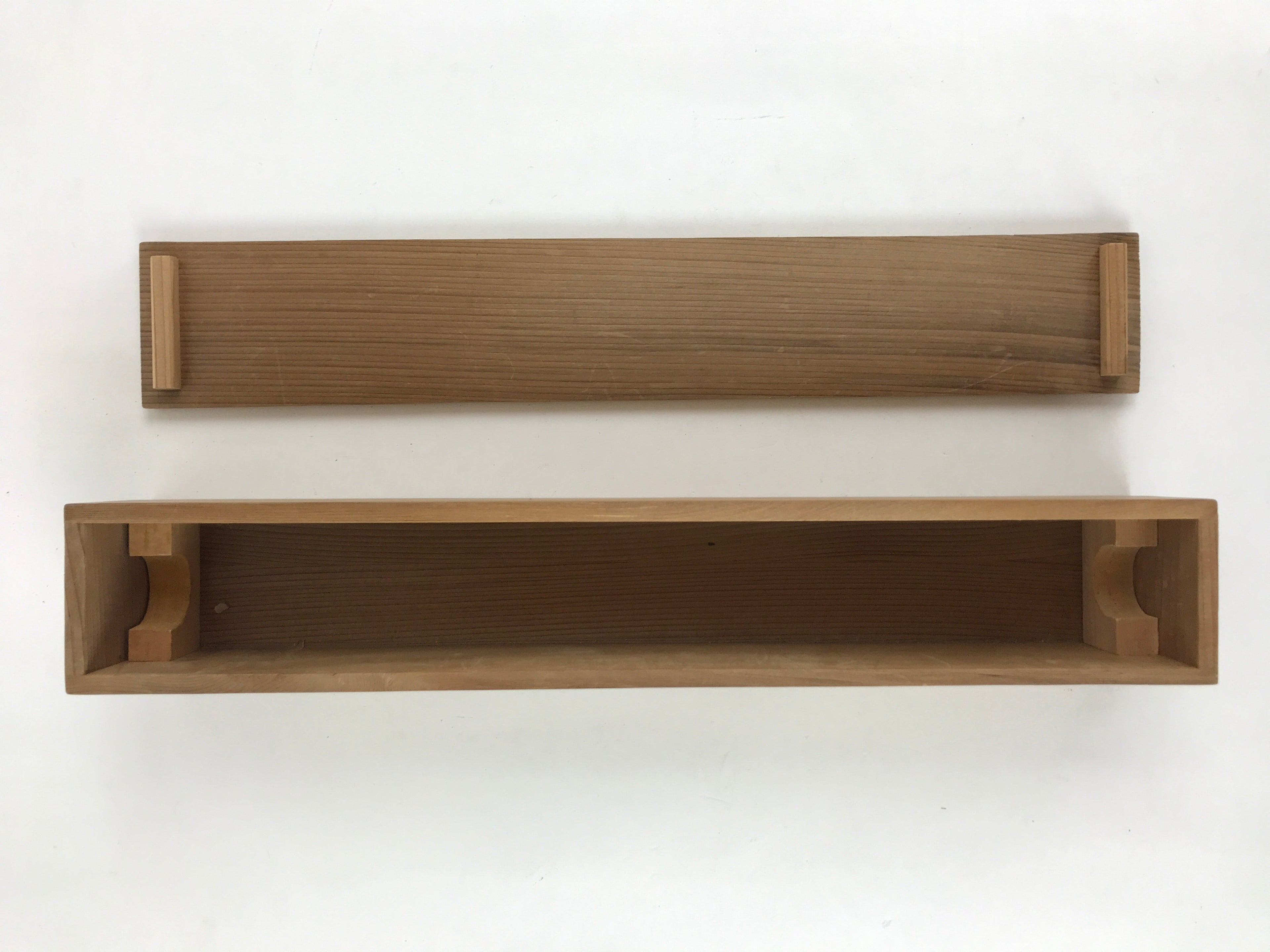 Japanese Wooden Hanging Scroll Box Vtg Kakejiku Hako Inside Length 42.2cm SB224