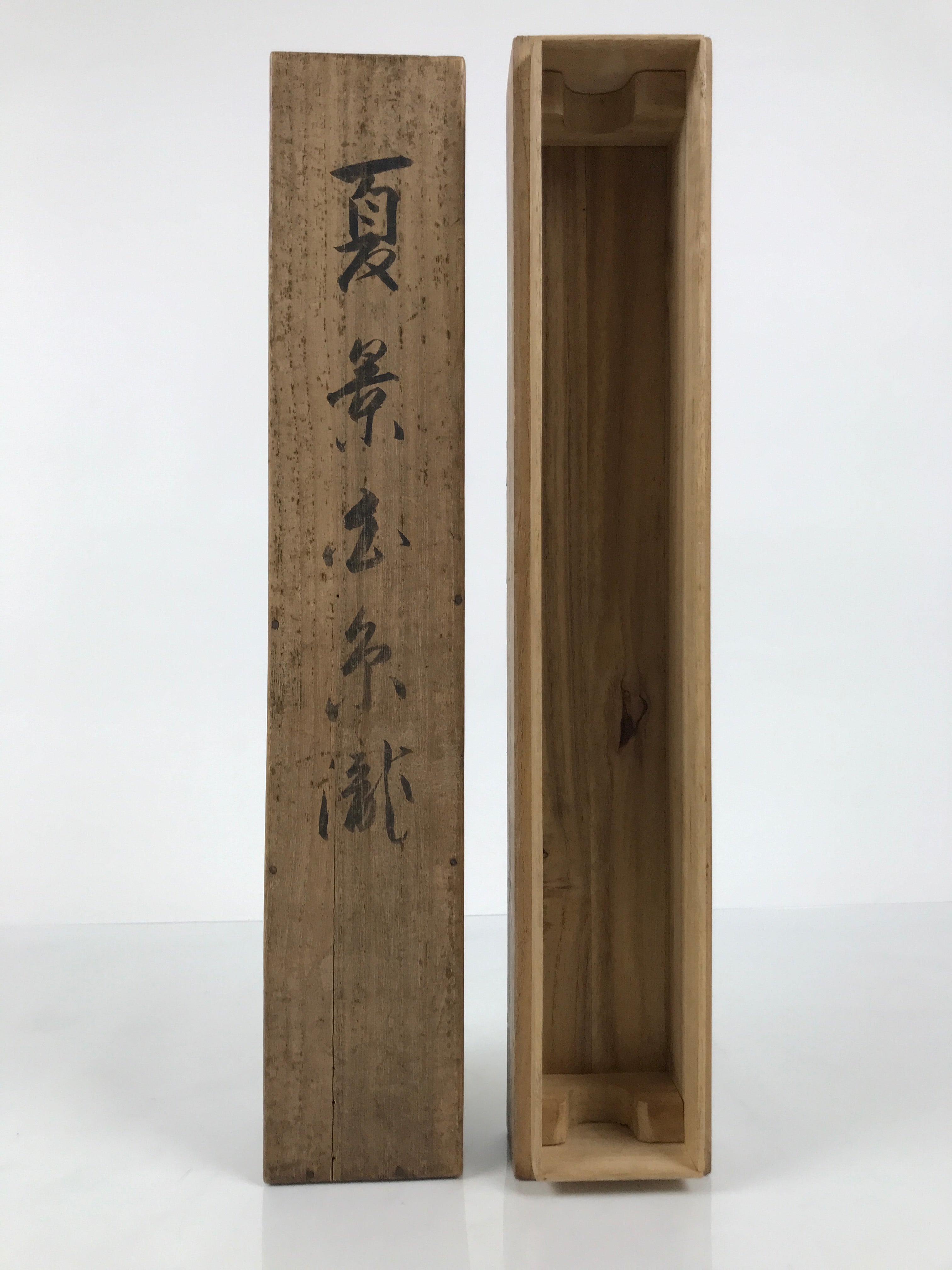 Japanese Wooden Hanging Scroll Box Vtg Kakejiku Hako Inside Length 42.9cm SB342