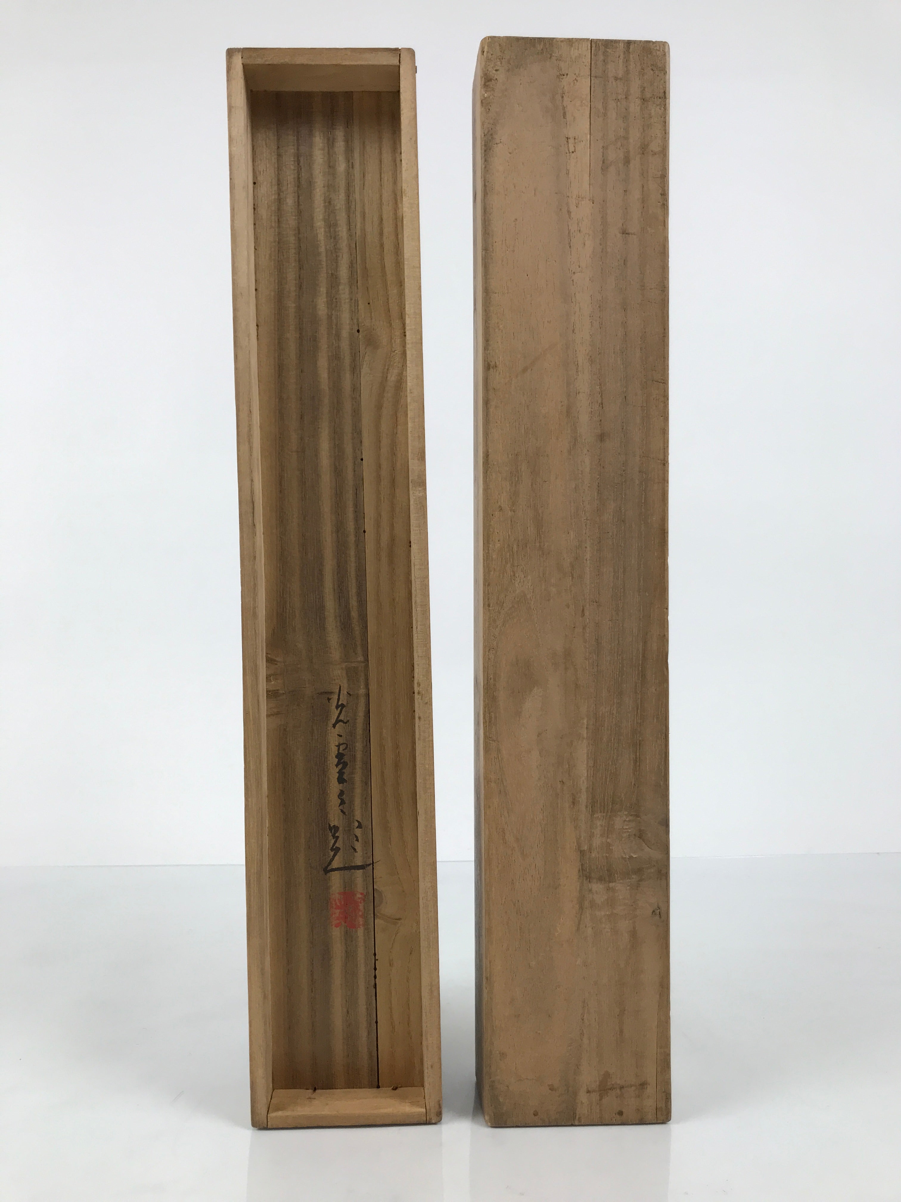 Japanese Wooden Hanging Scroll Box Vtg Kakejiku Hako Inside Length 42.9cm SB342