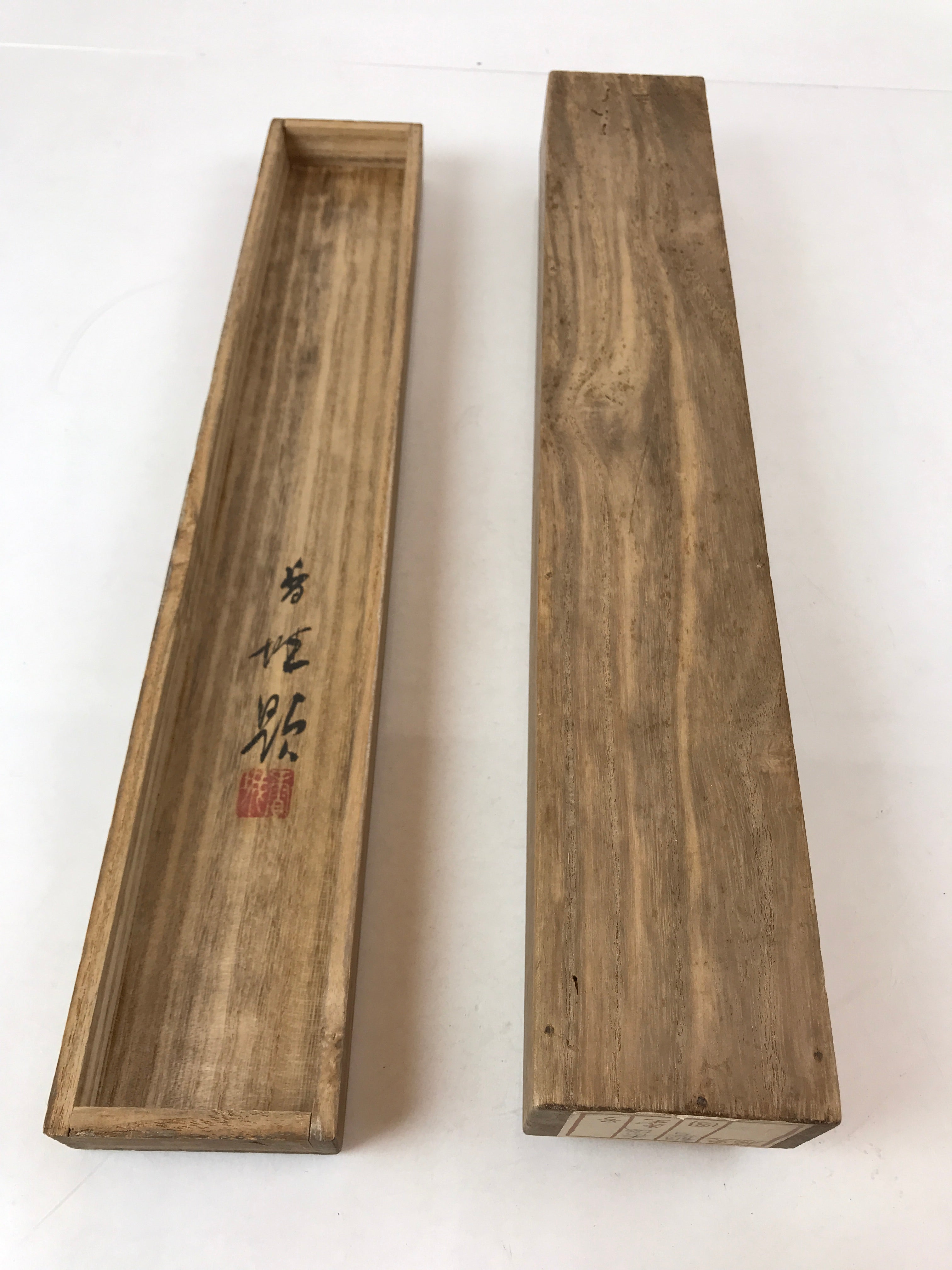 Japanese Wooden Hanging Scroll Box Vtg Kakejiku Hako Inside Length 45.4cm SB257