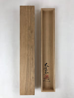 Japanese Wooden Hanging Scroll Box Vtg Kakejiku Hako Inside Length 45.5cm SB267
