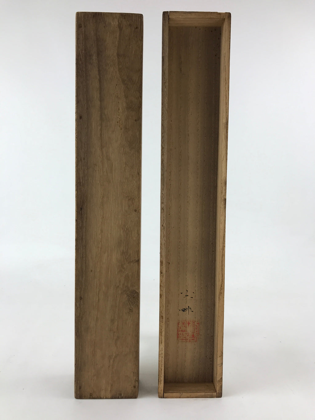 Japanese Wooden Hanging Scroll Box Vtg Kakejiku Hako Inside Length 45cm SB232