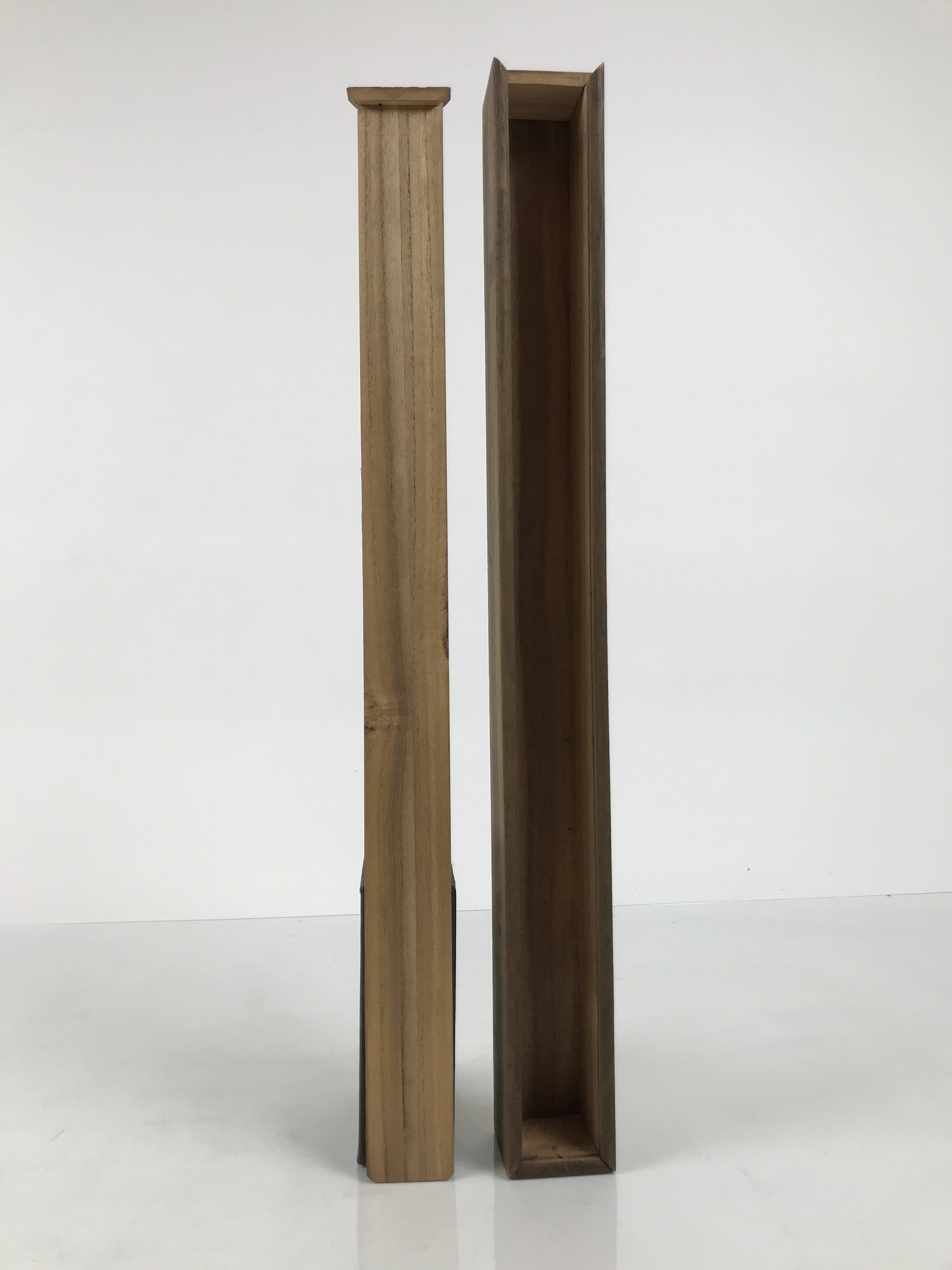 Japanese Wooden Hanging Scroll Box Vtg Kakejiku Hako Inside Length 46.4cm SB349