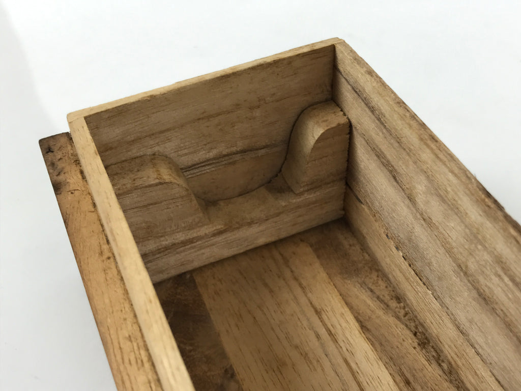 Japanese Wooden Hanging Scroll Box Vtg Kakejiku Hako Inside Length 47.2cm SB353