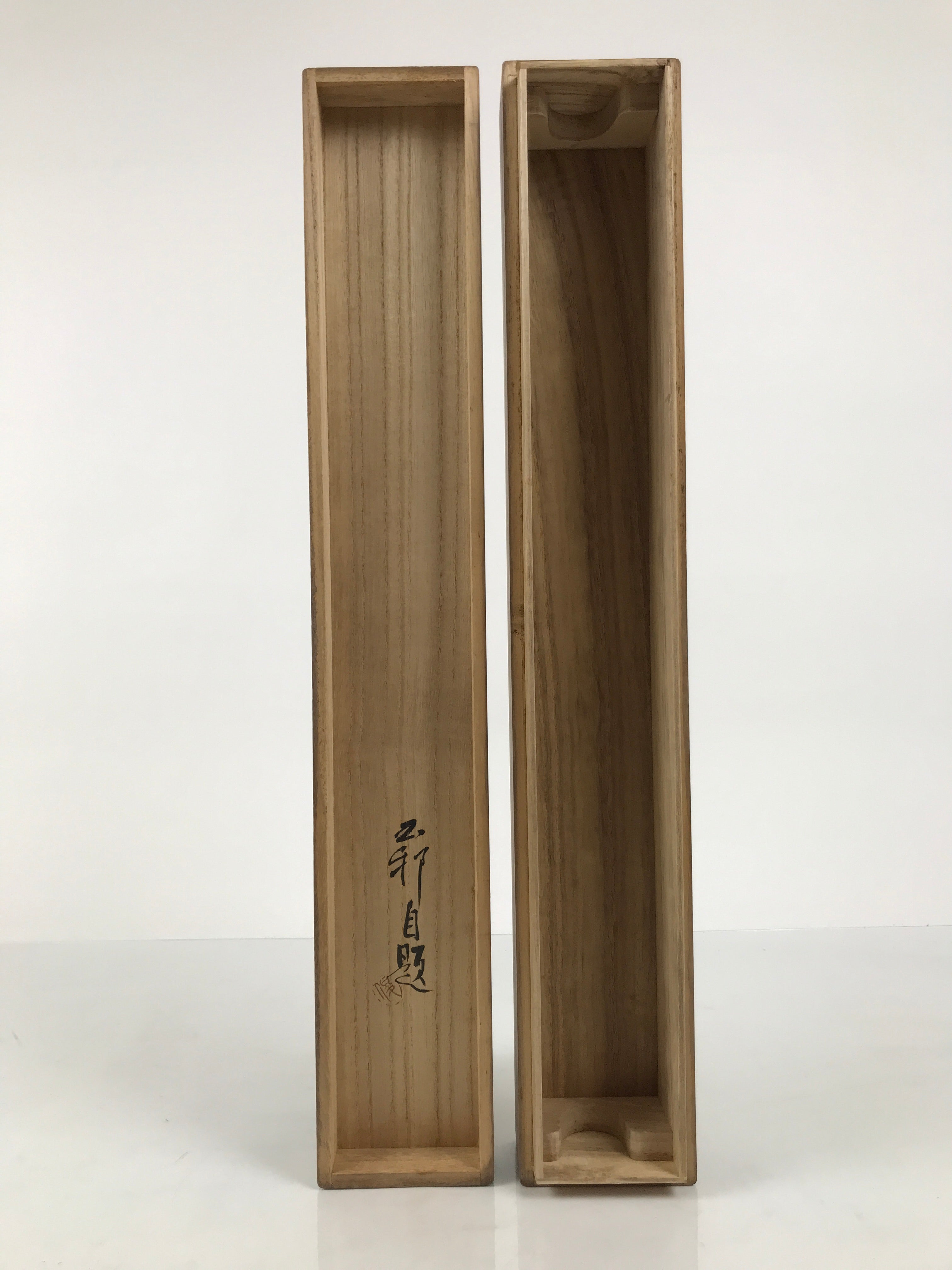 Japanese Wooden Hanging Scroll Box Vtg Kakejiku Hako Inside Length 49.2cm SB357
