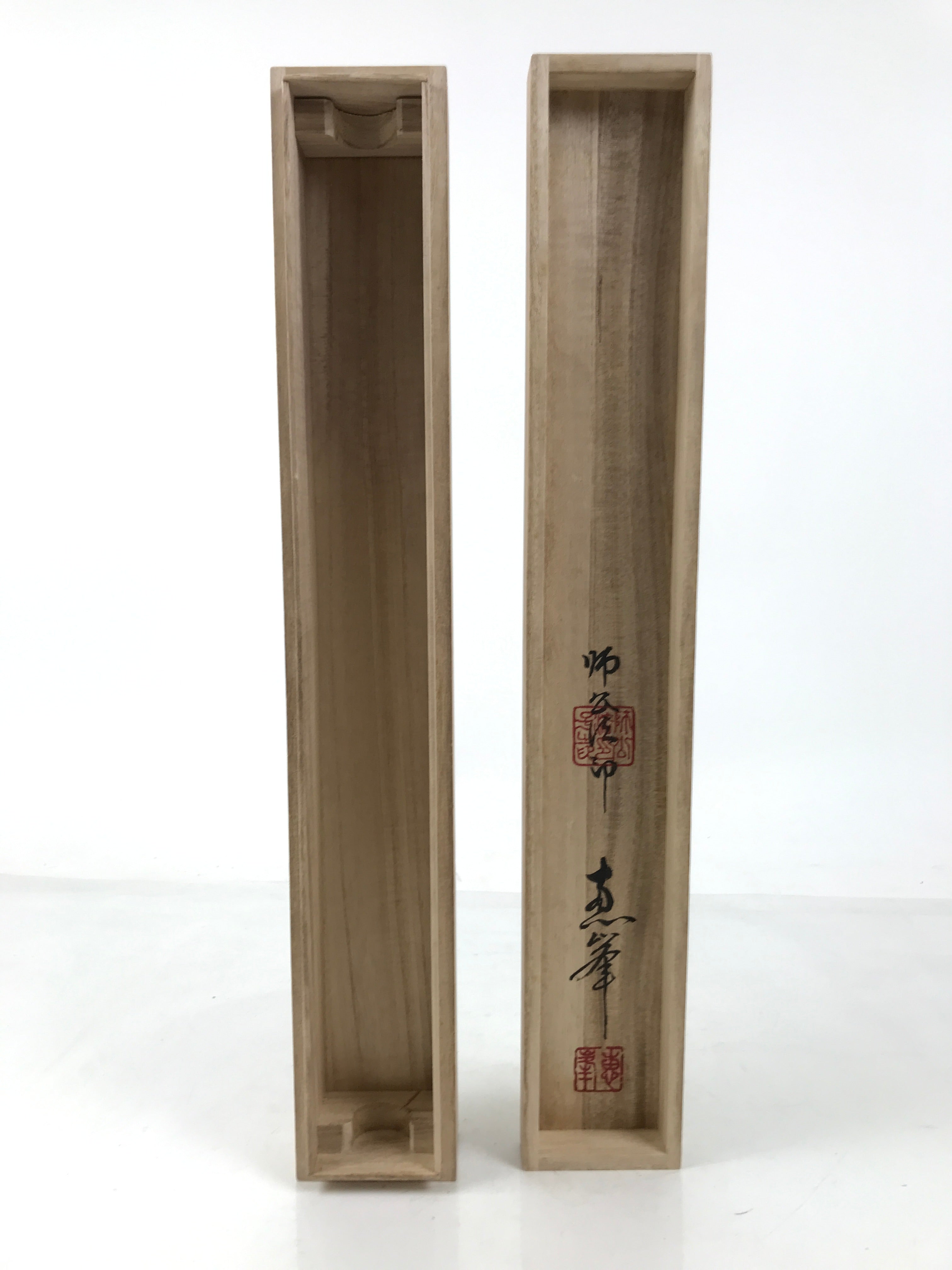 Japanese Wooden Hanging Scroll Box Vtg Kakejiku Hako Inside Length 50.1cm SB320