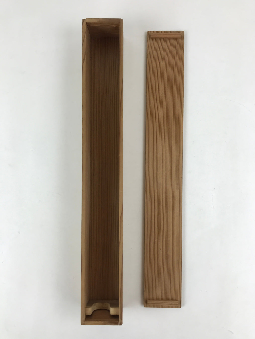Japanese Wooden Hanging Scroll Box Vtg Kakejiku Hako Inside Length 50cm SB222