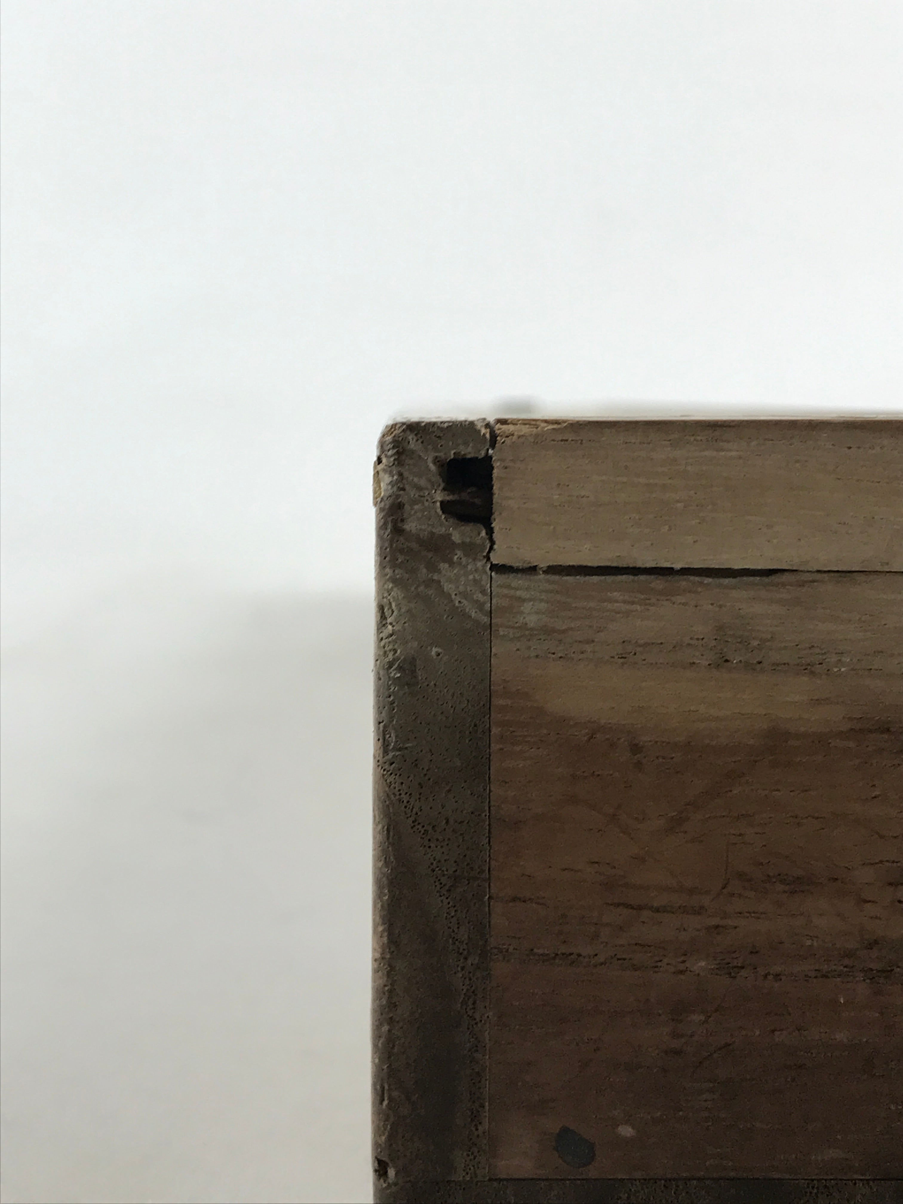 Japanese Wooden Hanging Scroll Box Vtg Kakejiku Hako Inside Length 51.7cm SB235
