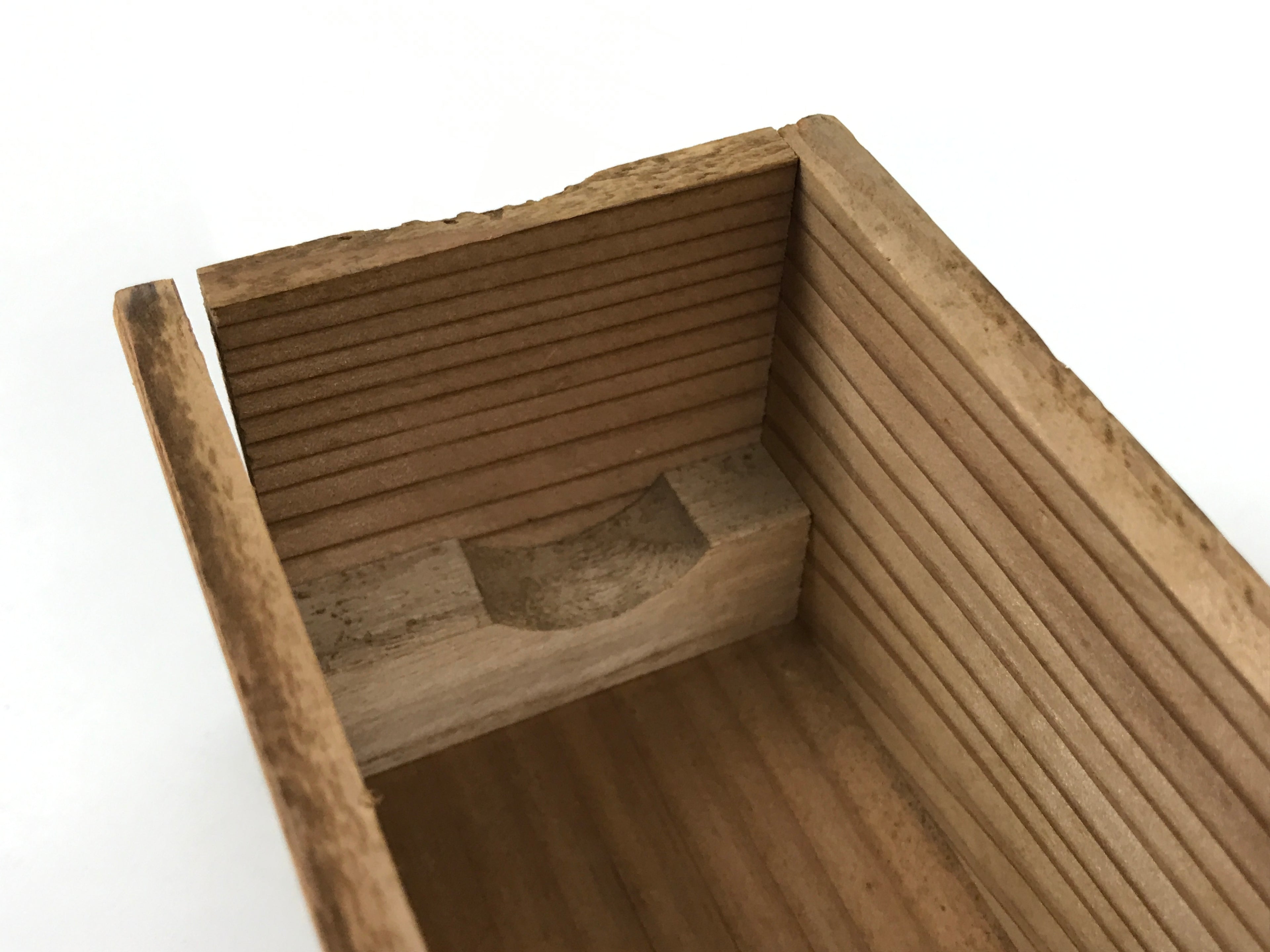 Japanese Wooden Hanging Scroll Box Vtg Kakejiku Hako Inside Length 51.8cm SB356