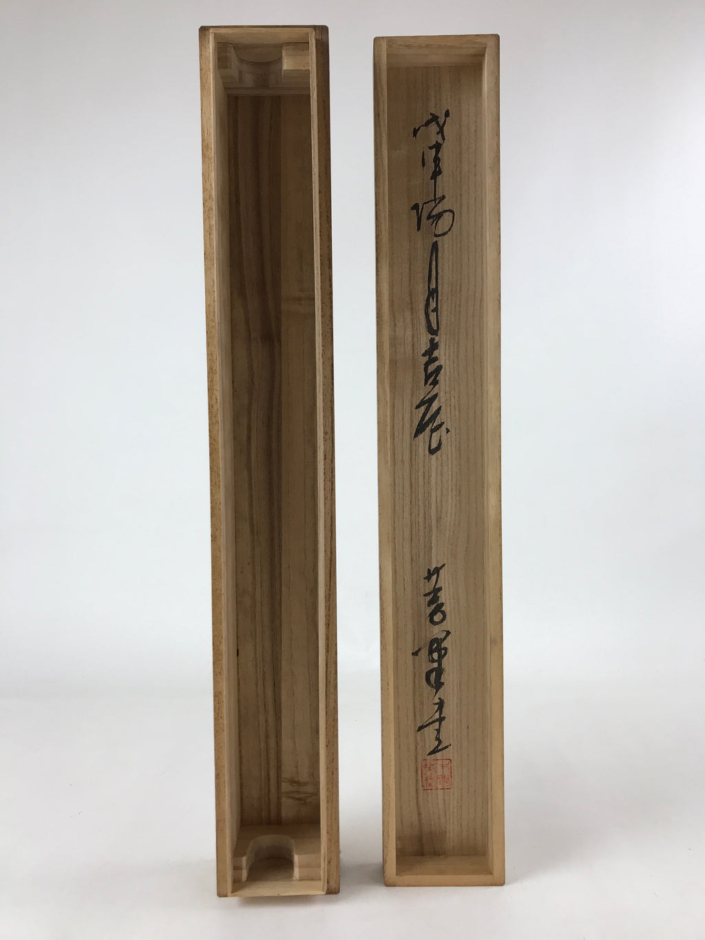 Japanese Wooden Hanging Scroll Box Vtg Kakejiku Hako Inside Length 53.2cm SB262
