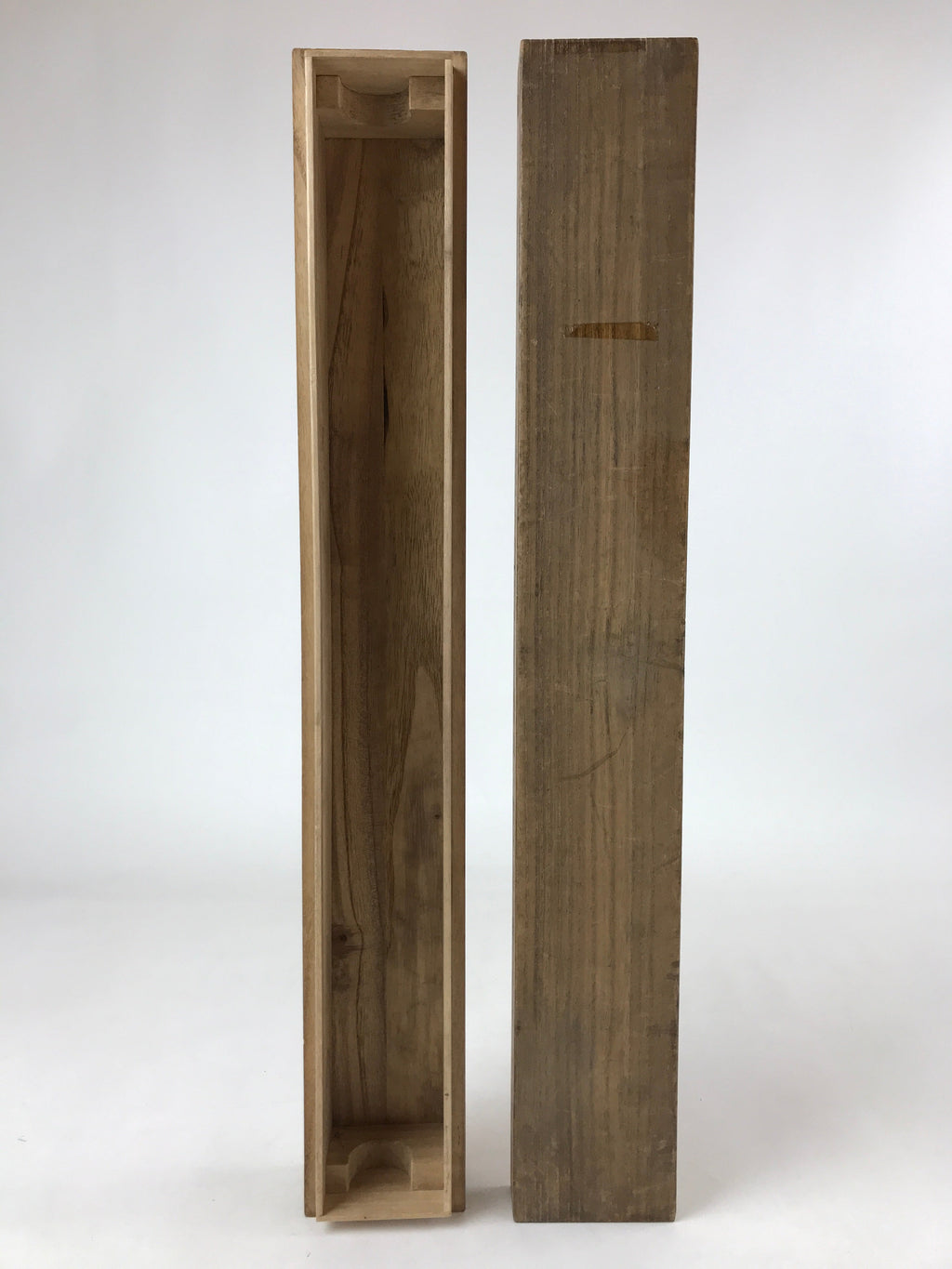 Japanese Wooden Hanging Scroll Box Vtg Kakejiku Hako Inside Length 53cm SB275