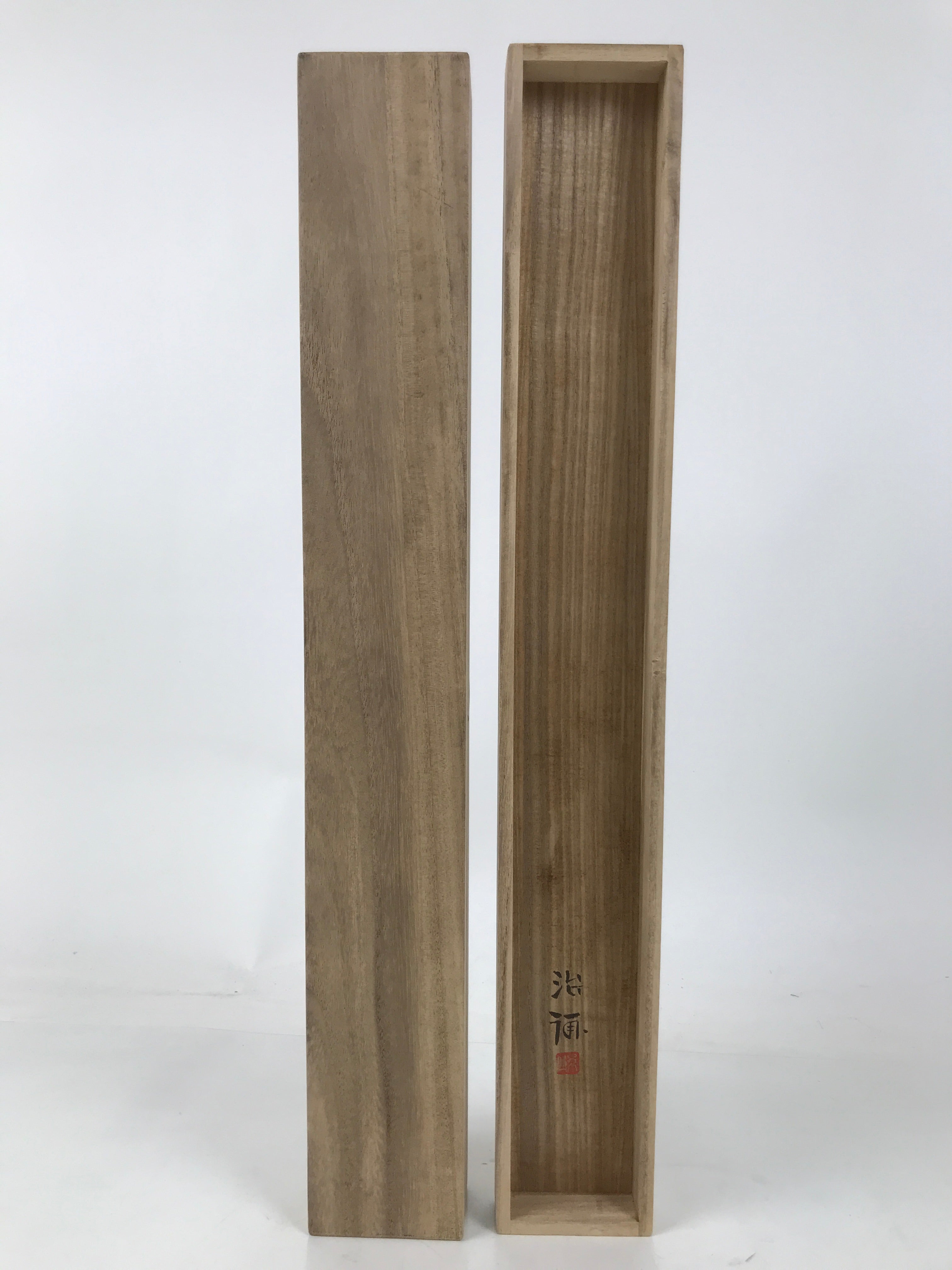 Japanese Wooden Hanging Scroll Box Vtg Kakejiku Hako Inside Length 54.7cm SB299