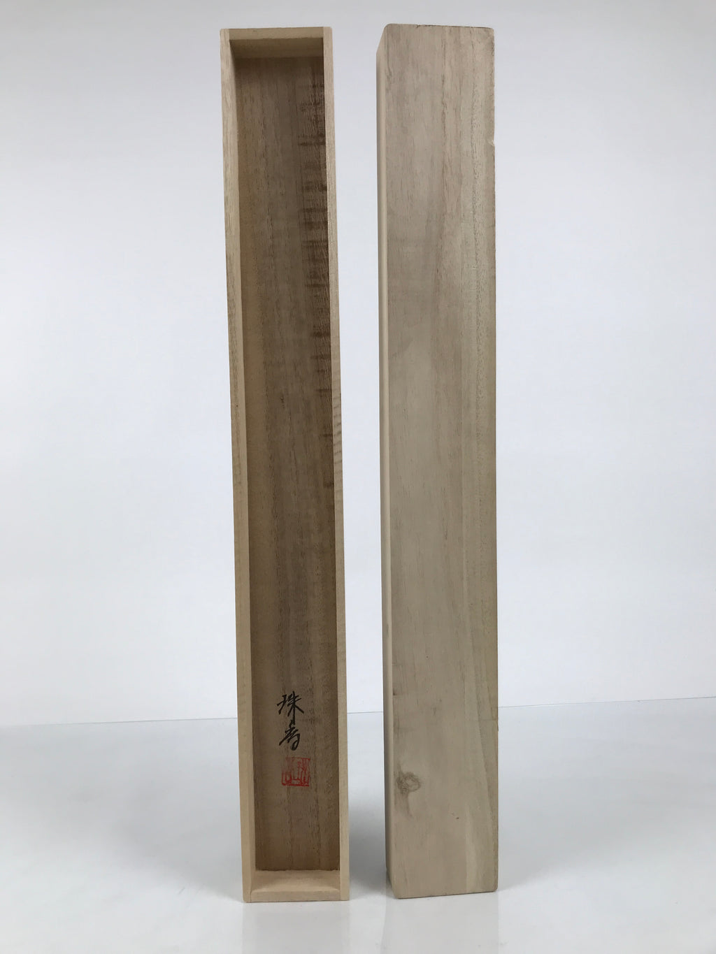 Japanese Wooden Hanging Scroll Box Vtg Kakejiku Hako Inside Length 58.6cm SB338