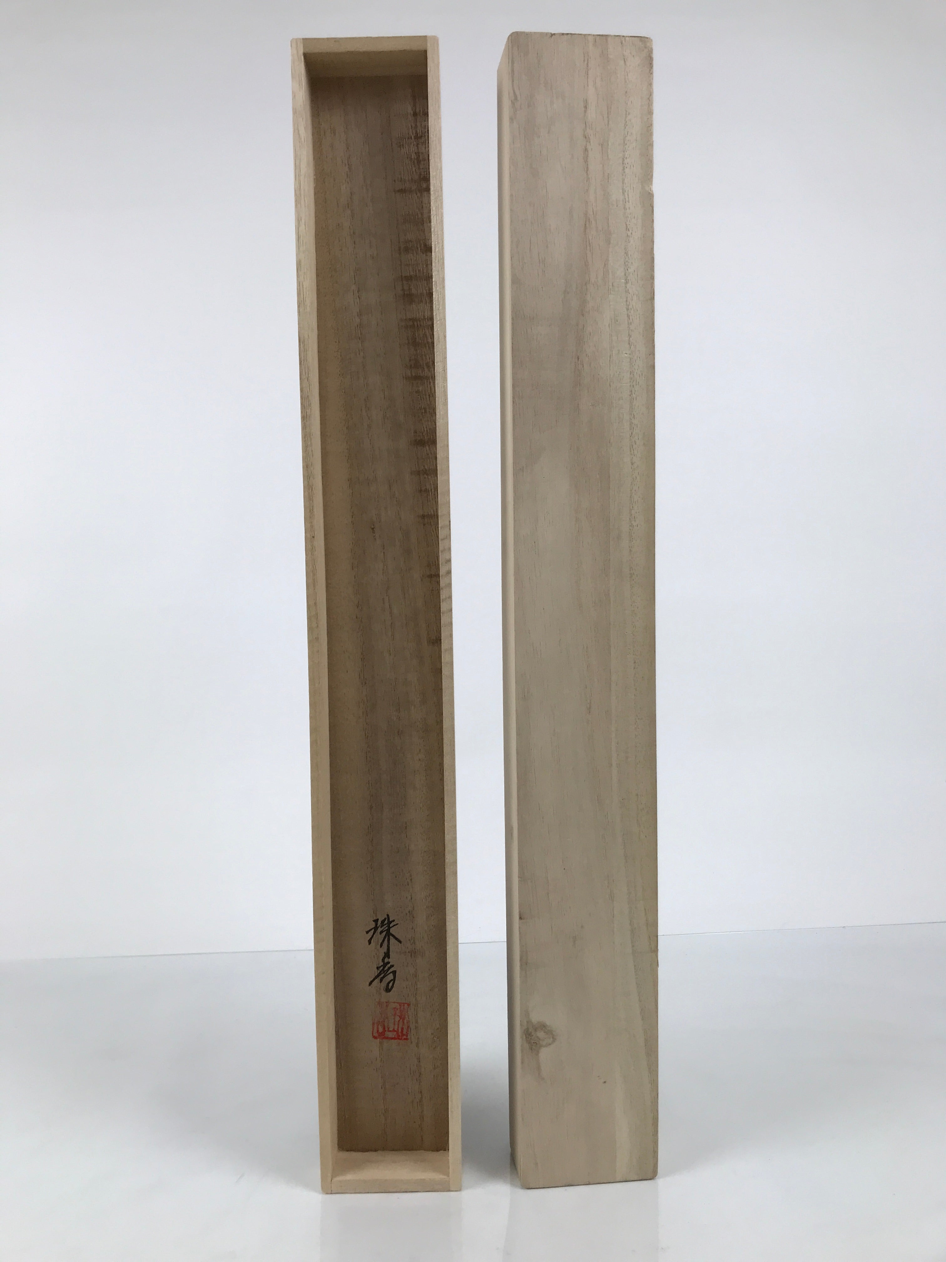 Japanese Wooden Hanging Scroll Box Vtg Kakejiku Hako Inside Length 58.6cm SB338