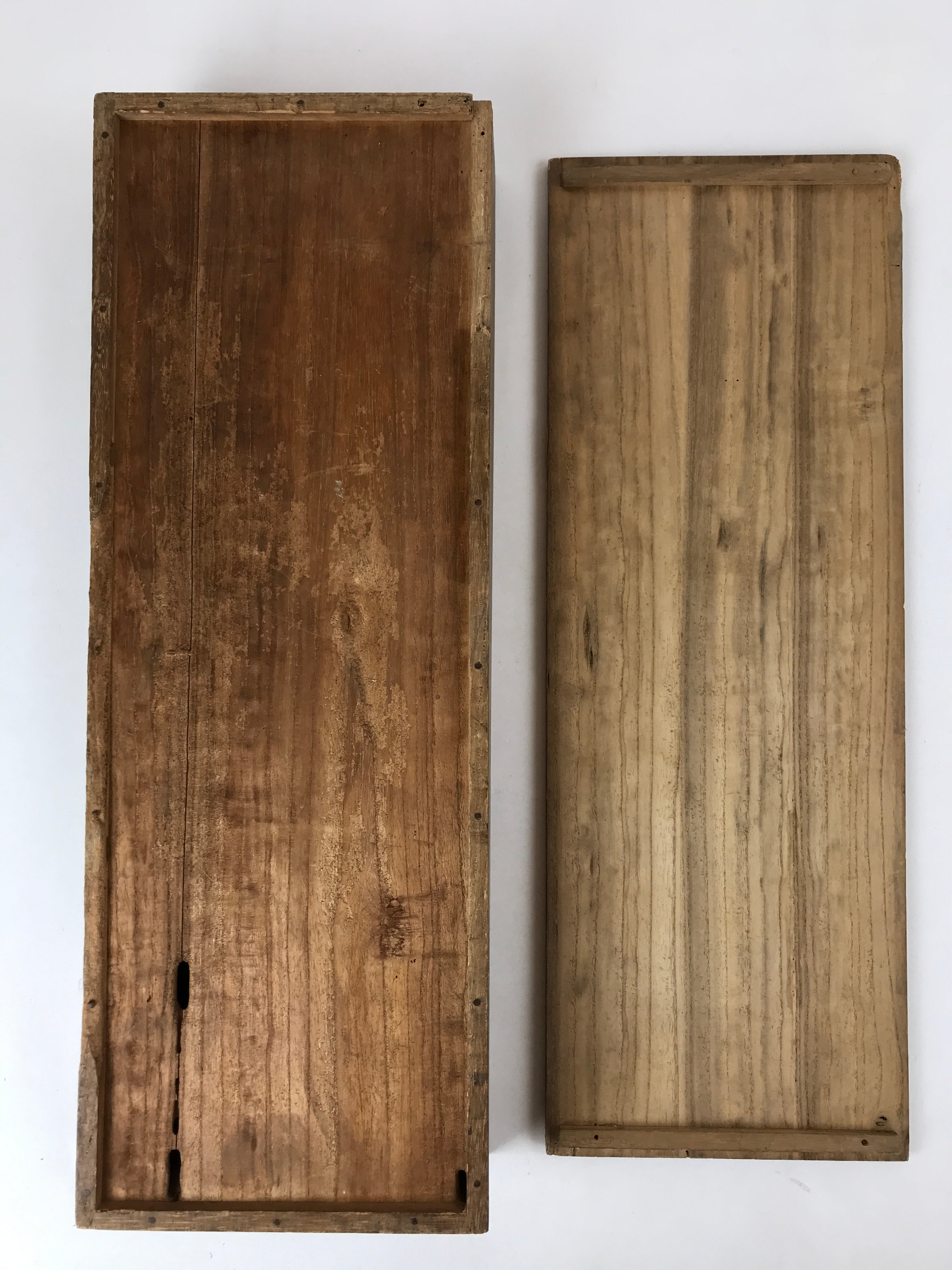 Japanese Wooden Hanging Scroll Box Vtg Kakejiku Hako Inside Length 58cm SB282