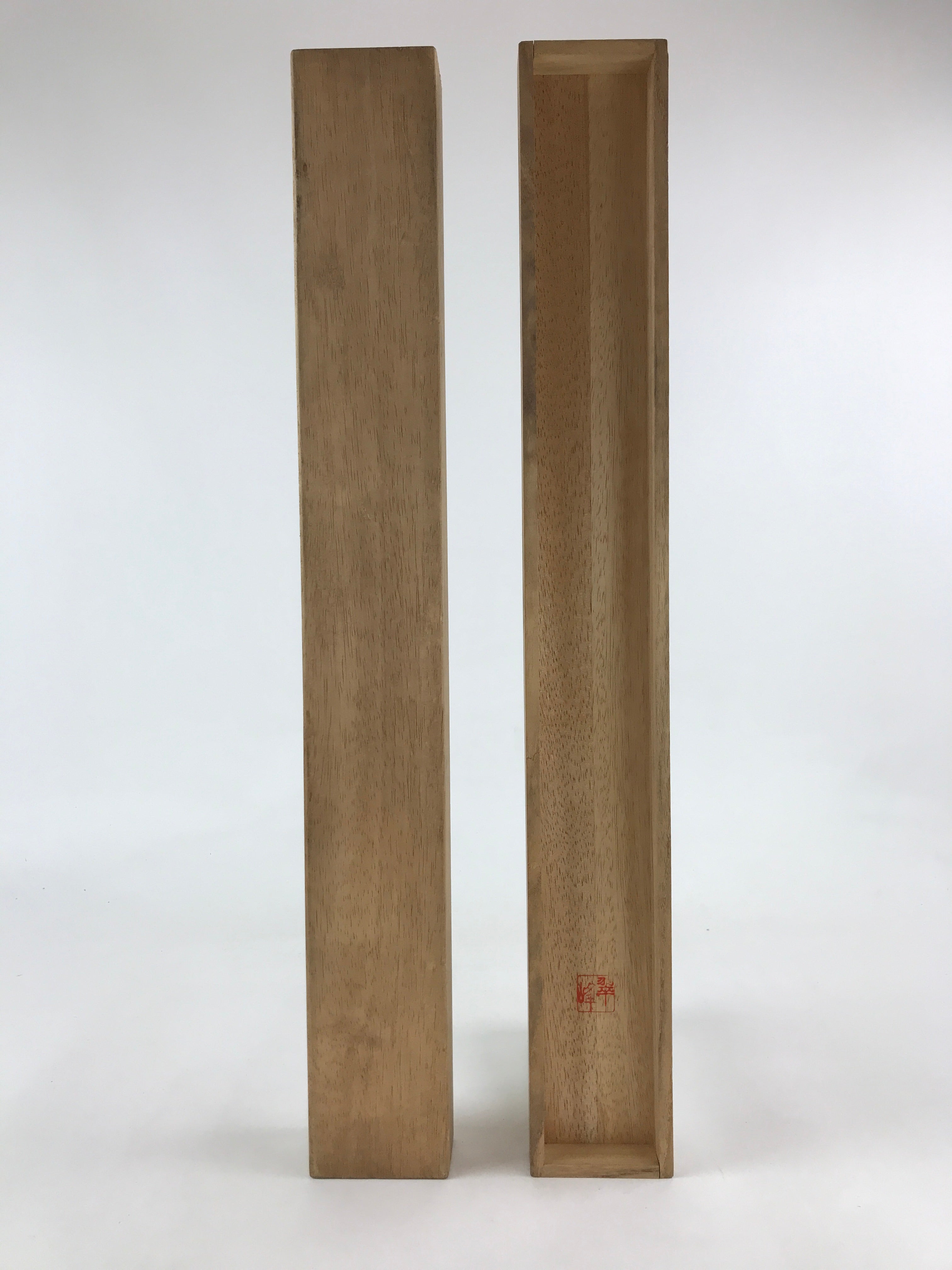 Japanese Wooden Hanging Scroll Box Vtg Kakejiku Hako Inside Length 59.2cm SB236