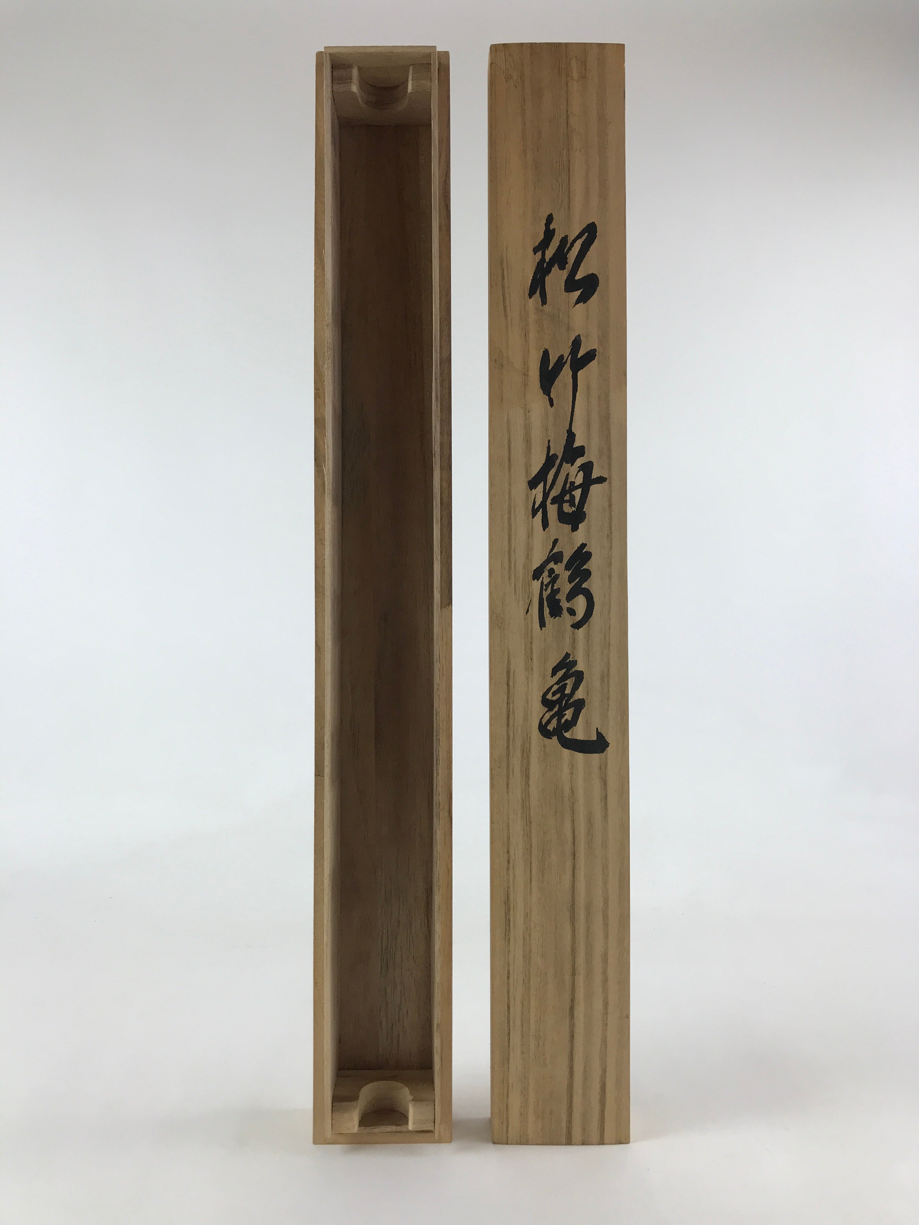 Japanese Wooden Hanging Scroll Box Vtg Kakejiku Hako Inside Length 59.7cm SB231
