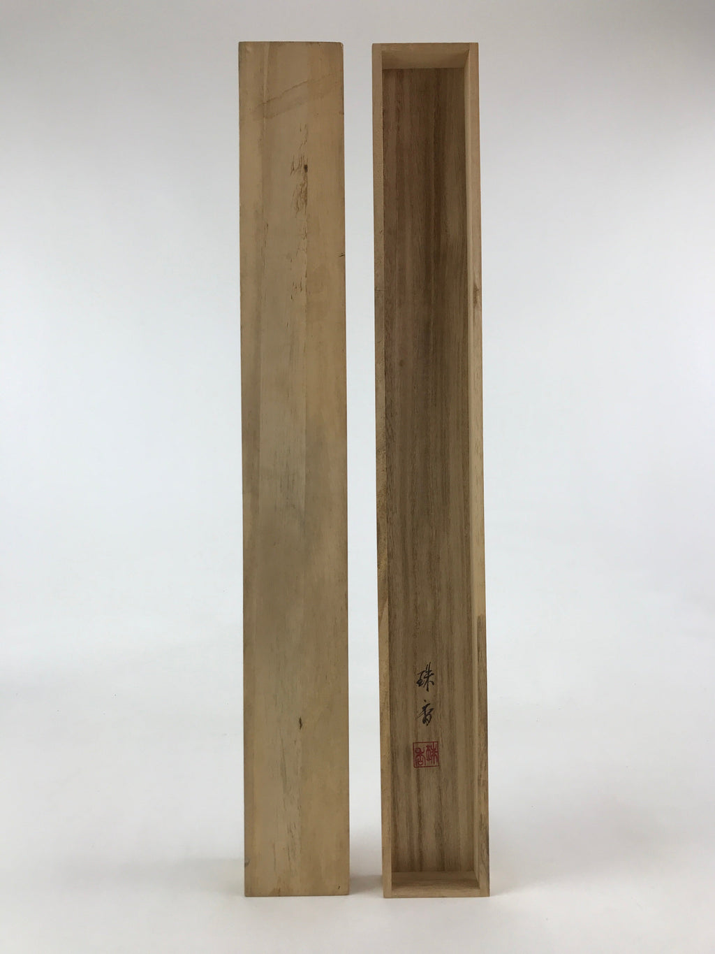 Japanese Wooden Hanging Scroll Box Vtg Kakejiku Hako Inside Length 59.7cm SB231