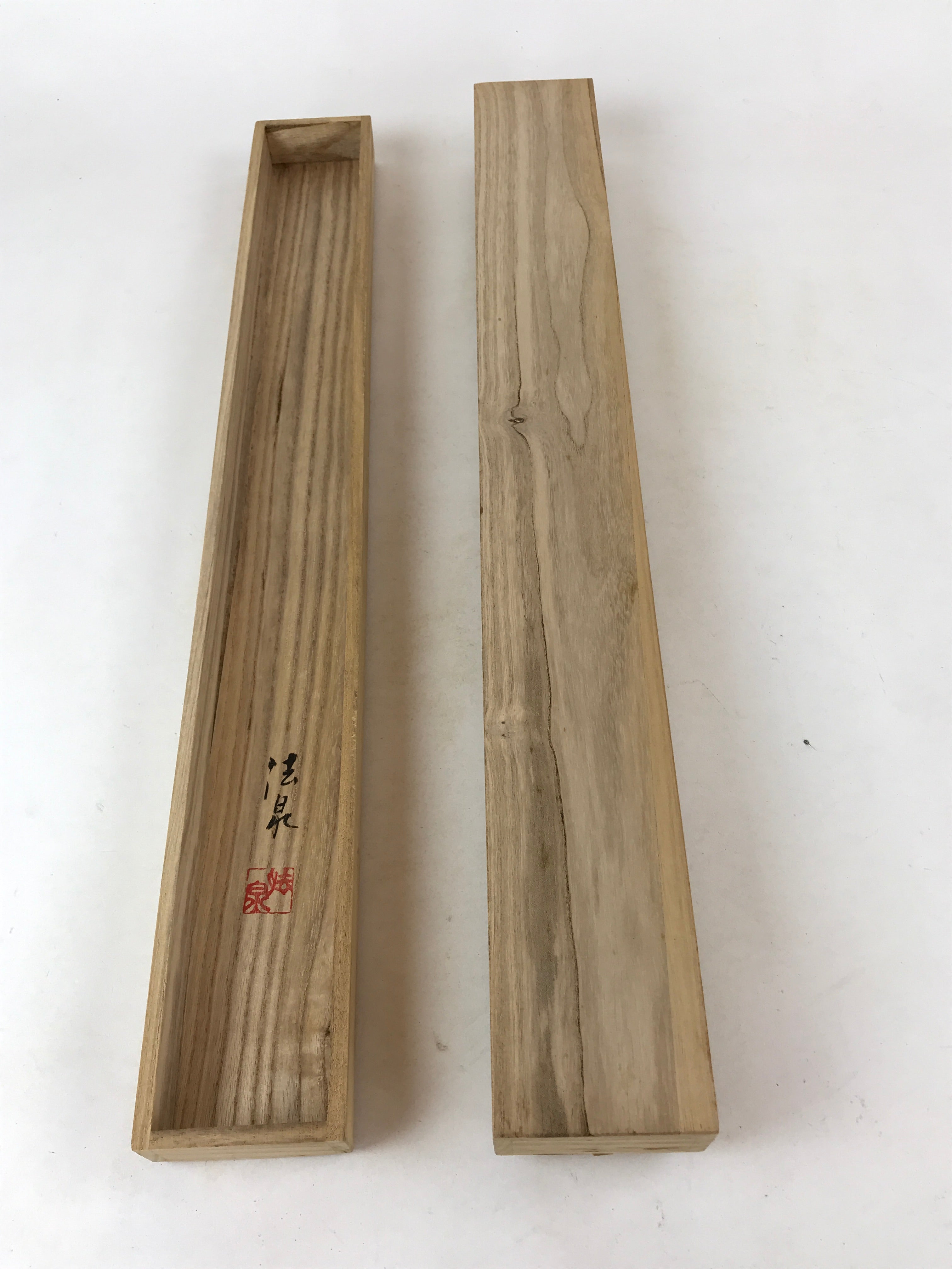 Japanese Wooden Hanging Scroll Box Vtg Kakejiku Hako Inside Length 59.8cm SB239