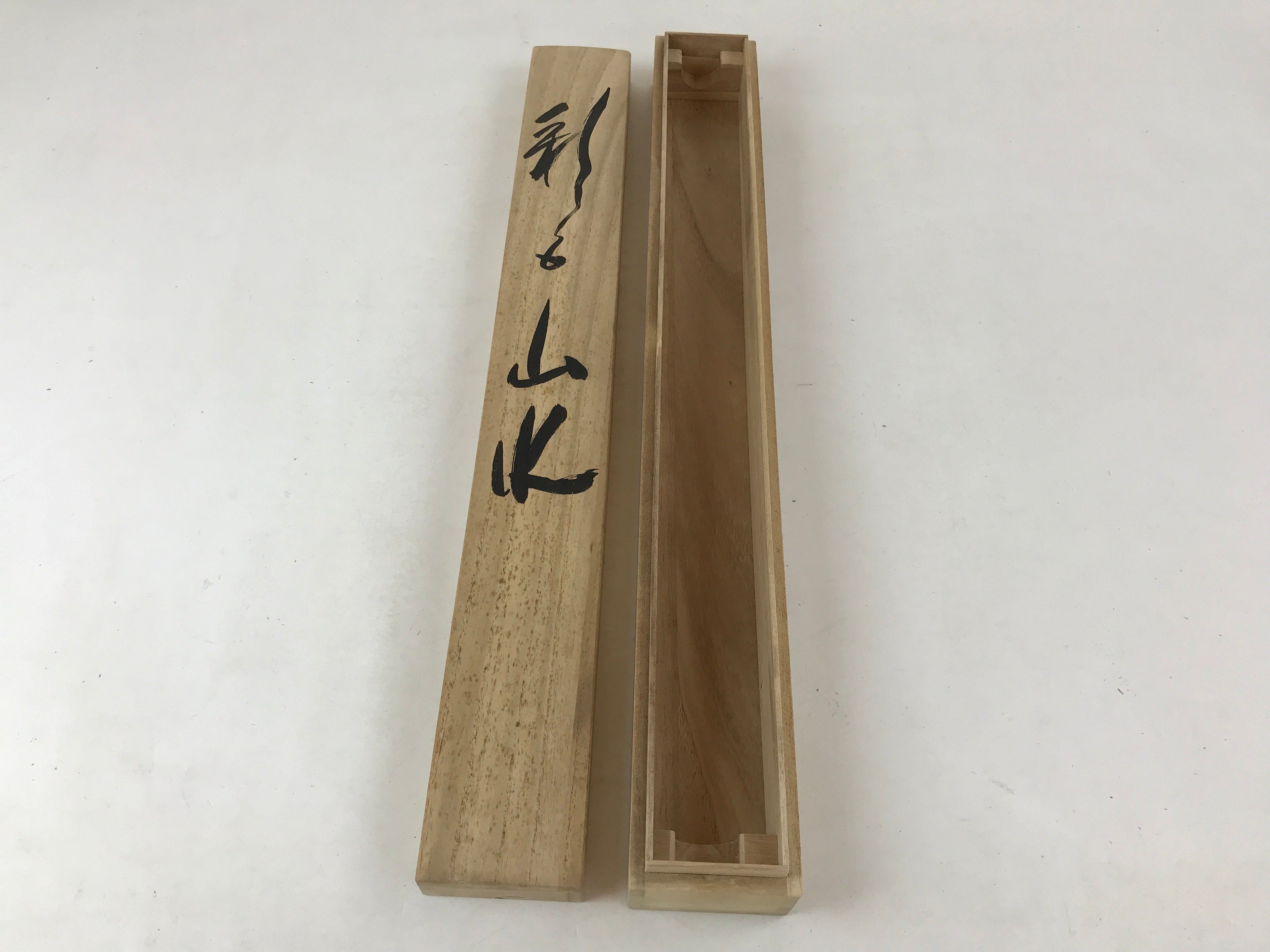 Japanese Wooden Hanging Scroll Box Vtg Kakejiku Hako Inside Length 60.7cm SB248