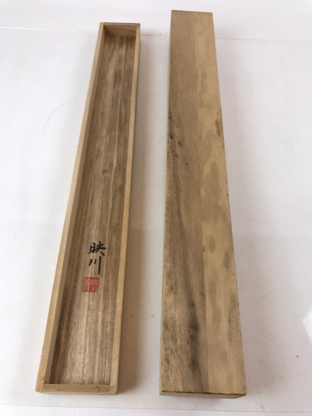 Japanese Wooden Hanging Scroll Box Vtg Kakejiku Hako Inside Length 60.8cm SB255