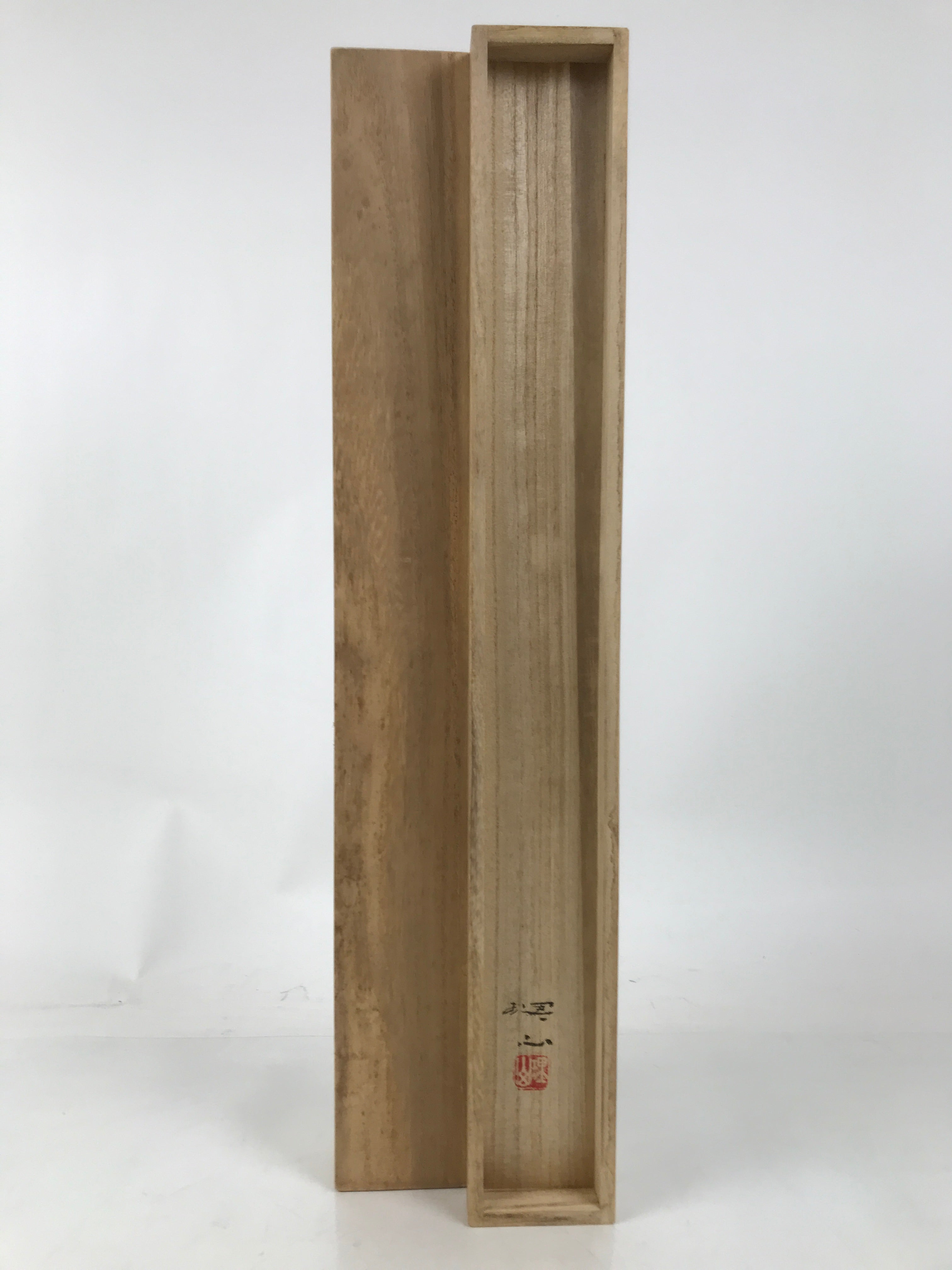 Japanese Wooden Hanging Scroll Box Vtg Kakejiku Hako Inside Length 60.8cm SB297