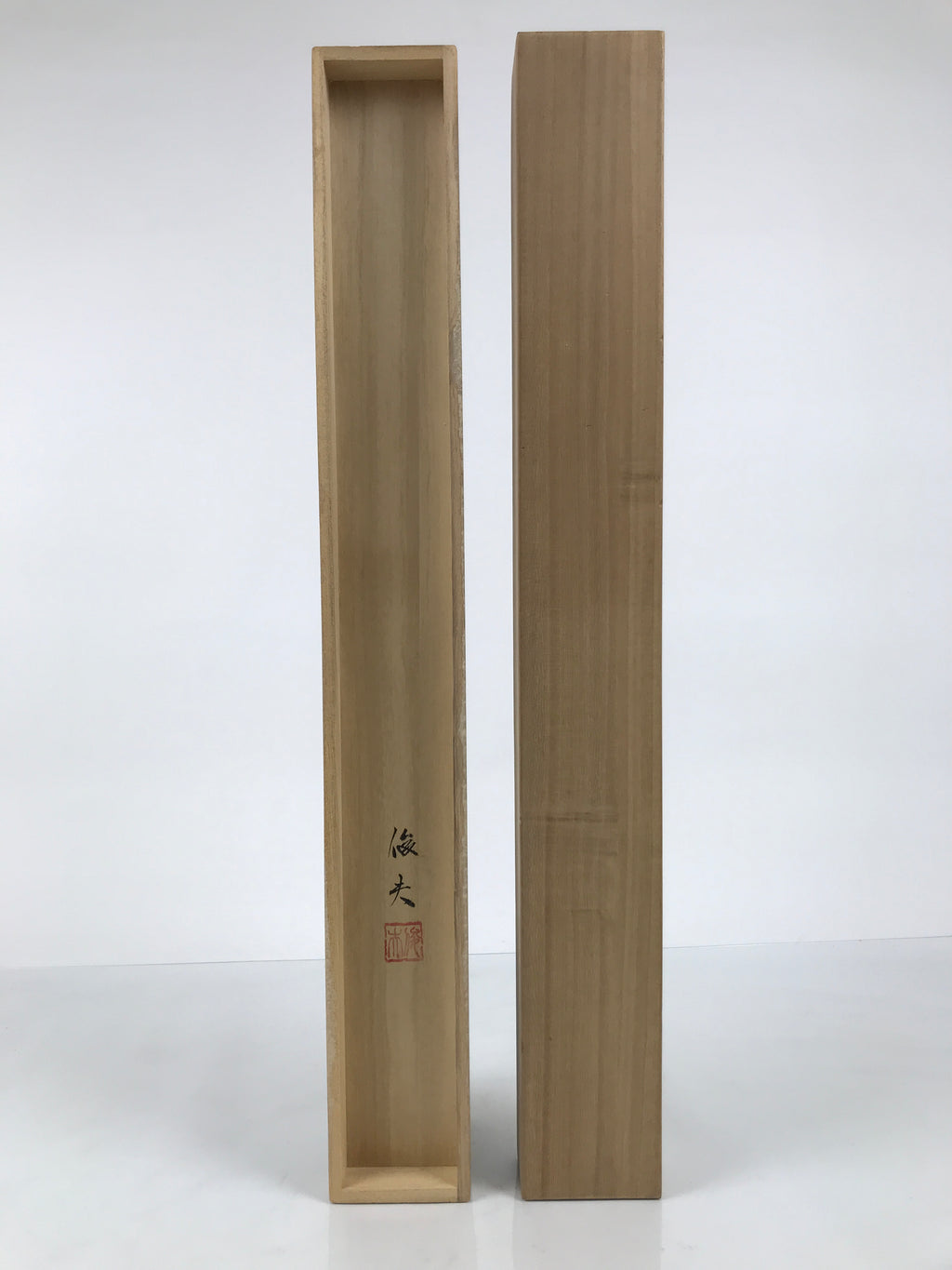Japanese Wooden Hanging Scroll Box Vtg Kakejiku Hako Inside Length 60.8cm SB339