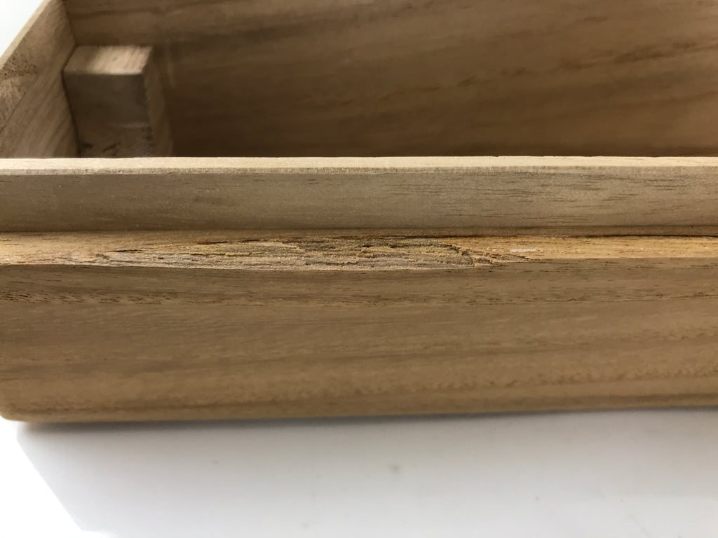 Japanese Wooden Hanging Scroll Box Vtg Kakejiku Hako Inside Length 61.1cm SB298