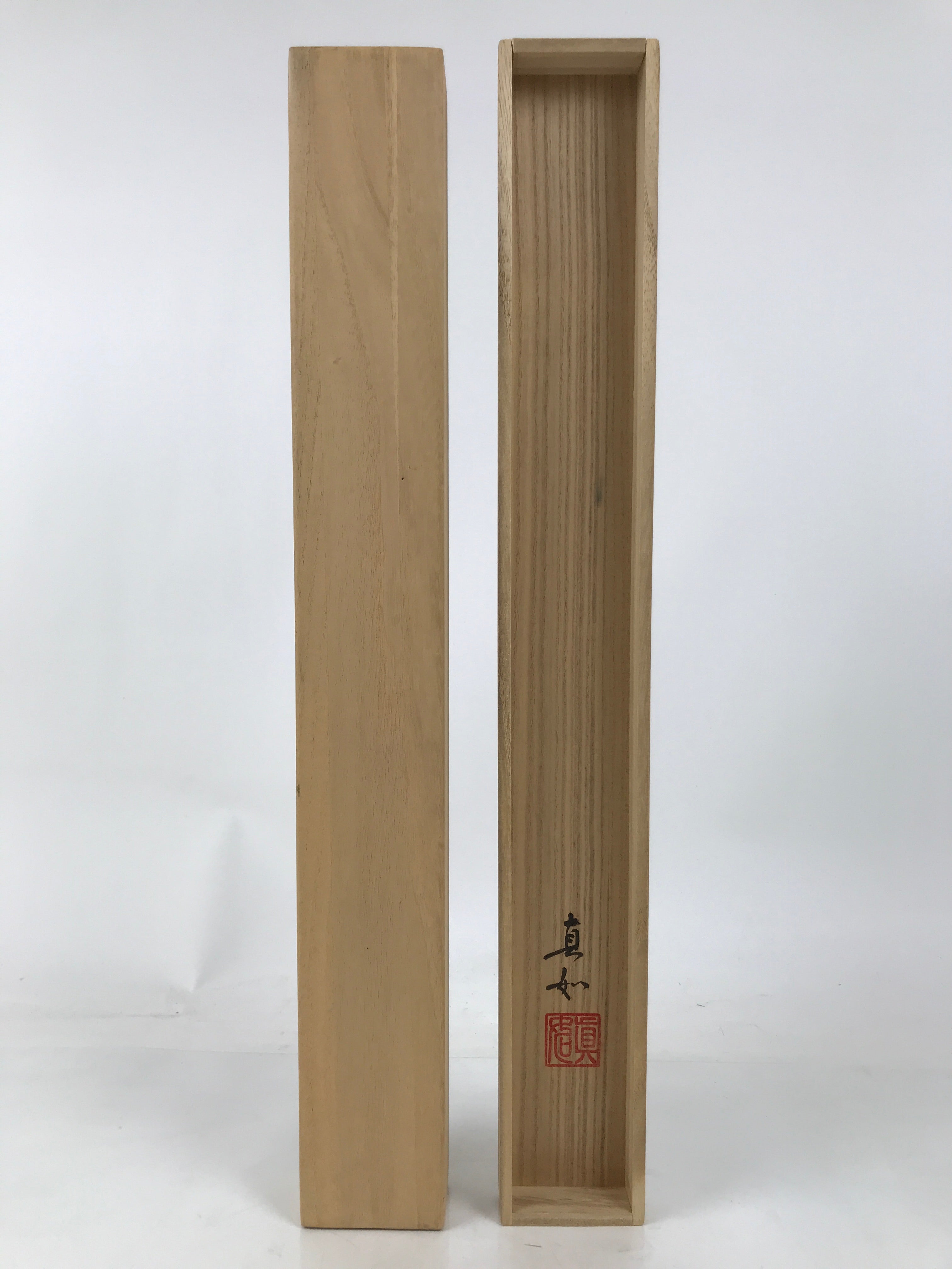 Japanese Wooden Hanging Scroll Box Vtg Kakejiku Hako Inside Length 61.1cm SB298